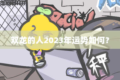 双龙的人2023年运势如何？